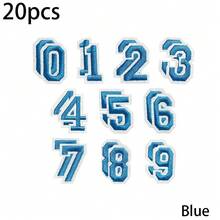 10/20/30pcs Multicolored Embroidered Number Patches, Combination Number Clothing Patches For DIY Decoration On Shirts, Skirts, Pants, Hats, Jeans - Multicolor - View 34