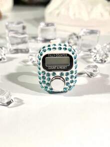 Rhinestone Finger Electronic Counter, Ramadan Tasbih Prayer Beads Counting Device, Islamic Ramadan Prayer Counting Display Counter, One-Key Reset Silent Precise Counting, Portable High-End Finger Ring Counter, Suitable For Religious Practices, Daily Recitation, Stress Relief, Customer Flow Statistics, Trending Cross-Border Rhinestone Electronic Display Counter, Ideal Gift For Women - Multicolor - View 16