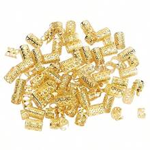 1188- Anillos para el Cabello para Rastas 120 Piezas de Aleación Cuentas para Rastas Puños de Metal Anillos para Trenzas para el Cabello Artesanía Cuentas para Barba Anillos para - Aire - Ver 8