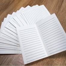 12 piezas de blocs de notas motivacionales de bolsillo de 3.2x5 pulgadas, diseño a rayas con acento dorado, mini cuadernos, para notas diarias de estudiantes, recompensas de aula y accesorios de escritorio, útiles escolares - minimalista - Ver 7