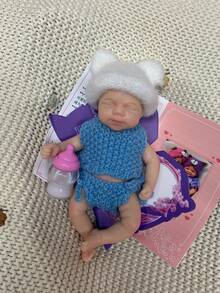 1 PC 6 Inch Pascal Girl Reborn Doll Full Solid Silicone Body Soft Skin Like Feel Perfect Gift For Kids & Collectors(Anatomically Accurate) - Reborn Doll - View 12