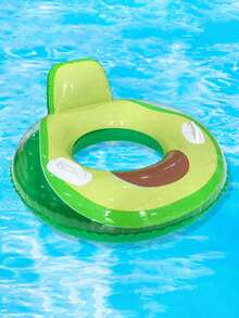 1pc Adult Inflatable Swimming Ring, Avocado Element, With Backrest And Handles, Extra Large Diameter, Suitable For Swimming Ring, Beach, Vacation, Theme Party, Water Rest Seat, Inflatable Floating Device, Pool Raft, Swimming Accessory, Inflator Pump Needs To Be Purchased Separately - Avocado - View 13