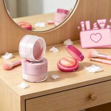 Polvos de colorete Genki: textura fina y transparente, controlan la grasa, fijan el maquillaje e iluminan. Color melocotón para un look natural, económico y versátil, ideal para estudiantes. 15 g de polvo suelto rosa - Light Pink - Ver 3