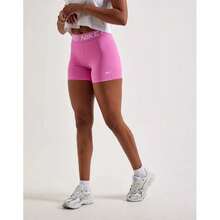 Nike Pro 365 Shorts Women's Playful Pink Dri-Fit Mid Rise Activewear JAX1341 - 粉色 - 查看 2