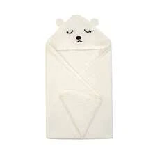 1pc Infant Animal Face Baby Hooded Towel, Unique Animal Design, Super Soft Newborn Bath Towel, Essential Baby Towel, Large Size, Suitable For All Seasons, Cartoon Bathrobe, Soft And Comfortable Plush - 31.49x31.49in - View 10