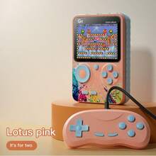 G5 500-In-1 Mini Handheld Game Console, Portable Retro Game Player With 8-Bit Color LCD Screen - Multicolor - View 5