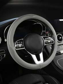 Universal Car Steering Wheel Cover, Made Of Microfiber Leather Material, Breathable And Anti-Slip, Suitable For All Seasons, Multiple Colors Available - A - View 13
