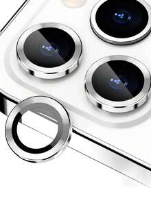 3pcs Silver Camera Lens Protector For IPhone 17 Pro Max, Shockproof & Scratch-Resistant, Compatible With Phone Case, Easy Installation, 9H Tempered Glass, Camera Protection Accessory, Compatible With 17Promax/17Pro/17Air/16Promax/16Pro/16plus/16/15/14/13/12/11, Phone Accessory, Suitable As Mother's Day, Anniversary, Birthday Gift For Family And Friends - Silver - View 32