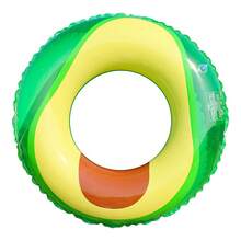1pc Adult Inflatable Swimming Ring, Avocado Element, With Backrest And Handles, Extra Large Diameter, Suitable For Swimming Ring, Beach, Vacation, Theme Party, Water Rest Seat, Inflatable Floating Device, Pool Raft, Swimming Accessory, Inflator Pump Needs To Be Purchased Separately - Avocado - View 14