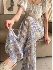 Women Pants - Purple - View 3