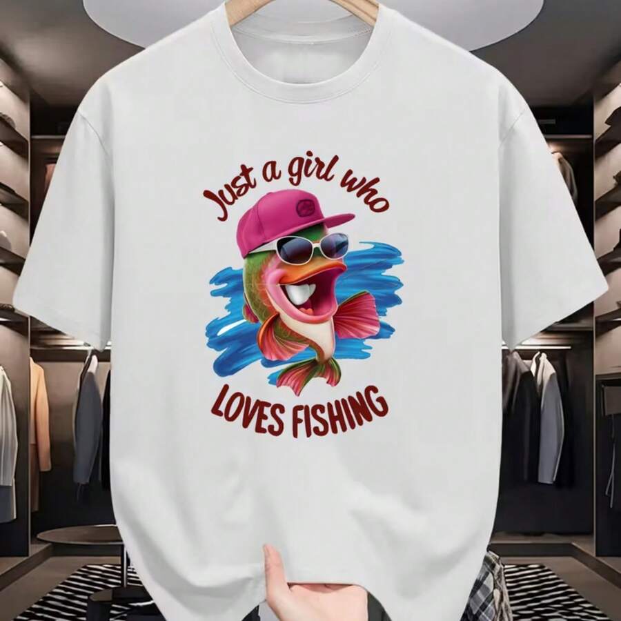 Printed T-Shirt For Men And Women - 白色 - 查看 1