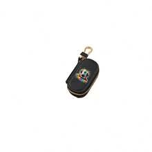 1 pieza Funda portátil para llaves de coche, almacenamiento de llaves de coche con patrón de fútbol de gran capacidad, resistente al desgaste, resistente a arañazos, duradera, a prueba de polvo, ligera y versátil, funda de cuero premium para llaves inteligentes de coche, minimalista compacta unisex para llave remota, llave de coche, bolsa bloqueadora de señal de coche, protector de mando a distancia, soporte para mando a distancia, caja antirrobo para llaves, funda para llaves, bloqueo de señal, caja antirrobo para mando a distancia - Multicolor - Ver 12
