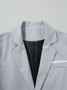 Conjunto de traje casual ligero para hombres, incluye chaqueta y pantalones, corte slim, adecuado para primavera, verano y otoño (la tela es delgada, no apta para invierno) - Caqui - Ver 9