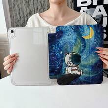 1个卡通宇航员星空图案平板电脑保护套，多角度调节，智能保护套，带笔槽，支持自动休眠/唤醒功能，兼容iPad 9.7/10.2/10.9英寸（第7/8/10代）、Air 2/4/5、Pro 11、Air 11/13 M3 2025、11 A16 2025，以及Galaxy Tab S10+/S9/A9、小米5/5PR/6/6PRO/7/7PRO、OPPO Pad、华为MatePad和荣耀Pad。 - 彩色 - 查看 2
