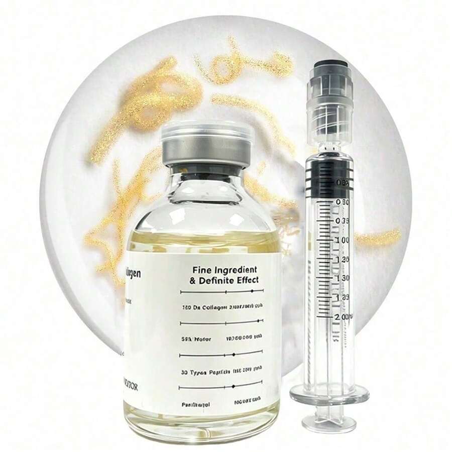 Gloss-Enhancing PDRN Ampoule, Facial Serum Containing Copper Peptide And Vitamin B12, With Collagen, Multiple Peptides, And 10 Types Of Hyaluronic Acid | Nourishing Skincare Serum, Deeply Nourishes The Skin, Suitable For All Skin Types, 1.35 Fl Oz - 絲素蛋白勝肽 - 查看 1