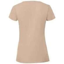 Fruit of the Loom Womens/Ladies Iconic Ringspun Cotton T-Shirt (Desert Sand) - 100% Combed Ringspun Cotton - 195gsm - (PC5349) - Brown - View 2
