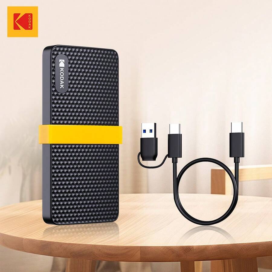 KODAK X200 External SSD Hard Drive HD 1TB USB 3.1 Mini Portable SSD 256B 512GB For Laptops Smartphone Computer PC TV TabletGift For Kids/Birthday/Children's Day/Boy/Girlfriend - View 1
