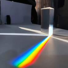 Prisma Triangular de Vidrio Óptico de 50 mm, Refractómetro Espectral, Equipo de Enseñanza para Experimentos Científicos, Filtro de Fotografía, Regalo Creativo - 1 pieza - Ver 6