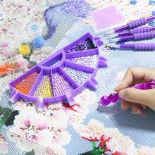 6-Grid Diamond Painting Tray With Plastic Brush, For DIY Diamond Sorting And Crafts Making - Multicolor - View 10