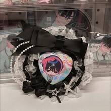 Cute Badge Display Holder Ita Bag Anime Handmade Badge Rosette Ita Bag Accessory Ita Bag Decoration - Pink - View 4