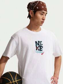 Nike 男款短袖籃球T恤 IM5043-100 - 白色 - 查看 5