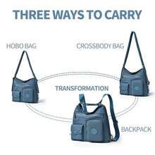 Dora and Liz Bolso multifuncional para mujer bolso de mano para mujer Mujer - Morado - Ver 7