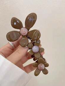 1 pieza Lazos para el cabello con trenzado de burbujas con forma de flor para adolescentes, que es un accesorio de pelo de alta gama adecuado para uso directo en el peinado diario. - Multicolor - Ver 9