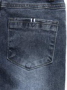 Quần jeans ống đứng màu tối cổ điển dành cho bé trai, thích hợp cho mùa hè/thu trở lại trường học. - Màu xám đen - Xem 9