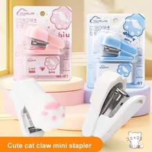 1set [Cat Paw Stapler] Cat Paw Mini Stapler - Stapler Set - View 6