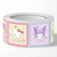 300 Pieces MINISO Cute Cartoon Sticker Roll Featuring Popular Animated Characters In Various Playful Designs, Perfect For Decorating Notebooks, Planners, Journals, Scrapbooks, And Personal Stationery For Daily Fun And Creative Expression - Style 1 - View 4