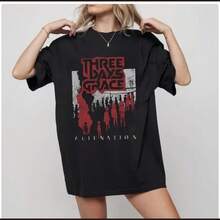 Three Days Grace2 Alienation Tour T-Shirt - Black - View 1