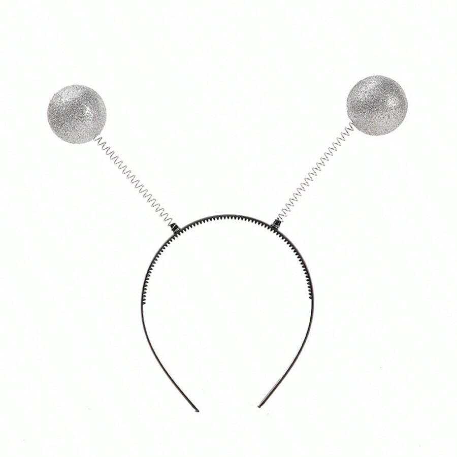 10 chiếc băng đô đầu người ngoài hành tinh màu bạc xanh có anten, băng đô quả cầu disco, phụ kiện trang phục vũ trụ, quả cầu kim tuyến lắc đầu, quà tặng tiệc cho người lớn, mũ tiệc, phụ kiện tiệc, nhẹ và dễ mang theo, độ đàn hồi cao, phù hợp cho tiệc disco 80/90, trang trí tiệc, trang trí Halloween, trang trí Giáng sinh, cosplay, đạo cụ chụp ảnh, đạo cụ tiệc nhảy, trang trí đám cưới, trang trí sinh nhật, tiệc độc thân, phụ kiện tiệc, trò chơi tiệc, tiệc độc thân, quà cưới, quà tặng bạn gái, v.v. - Một kích thước phù hợp với tất cả - Xem 1