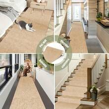1 rollo de alfombra con respaldo desprendible y adhesivo, con una superficie autoadhesiva antideslizante. Estas alfombras suaves son adecuadas para alfombras, azulejos, cocina, dormitorio, interior y exterior, alfombra multiusos - 1PC - Ver 7
