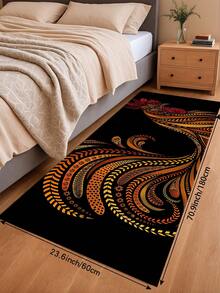 1/2 piezas Alfombra y Tapete de Cocina con Gallo, Alfombra de Cocina con Gallo de Granja, Tapete de Cocina con Pollo Negro para Fregadero, Decoración de Cocina Campestre - Multicolor - Ver 12