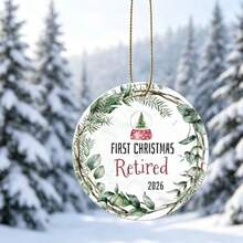 First Christmas Retirement Decoration - Unique Photo Frame Keepsake - Heartfelt Thank You Gift For Colleagues, Boss And Coworkers To Commemorate A Special Farewell Moment - Multicolor - View 4