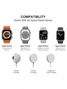 Giá treo tường tương thích với giá đỡ , trạm sạc dock sạc tương thích với Series Ultra/SE/11/10/9/8/7/6/5/4/3/2/1, 49/45/46/44/42/41/40/38mm (Không bao gồm bộ sạc) - Một cỡ - Xem 9