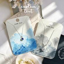 Elegant Handmade Necklace Packaging / Gift/Retail Universal Jewelry Card, Thick Paper Jewelry Display Card, Customizable Blank Card, Daily Necklace Elegant Packaging, Premium Feeling Jewelry Card, Customizable Text And Image Accessory Card - Customized Display Card - View 2