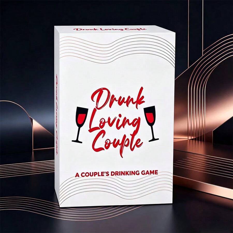 55 Couple Drinking Game Cards, A Fun Drinking Game Designed For Couples Who Want To Laugh And Add Some Fun To Their Nights. Perfect For Date Nights, Anniversaries, Or Any Time You Want To Relax. Can Also Be A Gift For Valentine's Day Or Christmas. - Multicolor - View 1