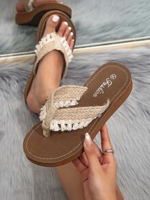 New Summer Women's Flip Flops, Sexy Open Toe, Comfortable & Versatile, Lightweight & Breathable, Fashionable Thick-Sole Sandals, Suitable For Beach, Vacation, Dates, Indoor Wear - Multicolor - View 2