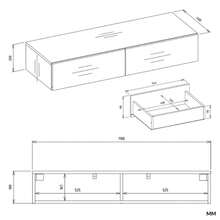Table de maquillage multifonctionnelle avec grand espace de rangement dans le tiroir, étagère de rangement cosmétique de 110 cm de large économisant l'espace. Disponible en deux couleurs, idéale pour ranger les produits de soins de la peau, les cosmétiques et les articles de toilette dans les chambres à coucher et les salles de bain. - Multicolore - Voir 5