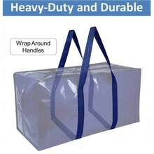Reinforced Handle Extra Large Moving Bag, Durable Storage Bag, Suitable For Dorm Essentials, Equipped With Thickened Zipper, Suitable For College Supplies Moving Box - Multicolor - View 7