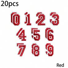 10/20/30pcs Multicolored Embroidered Number Patches, Combination Number Clothing Patches For DIY Decoration On Shirts, Skirts, Pants, Hats, Jeans - Multicolor - View 27