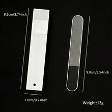 Juego de limas de uñas de vidrio, lima exfoliante para el cuidado de manos y pies, pulidor de uñas para dar forma y pulir, herramienta de manicura fácil de limpiar - transparente - Ver 11