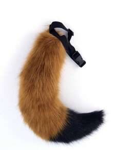 Multicolor Patchwork Fox Costume Set, Cute Animal Cosplay Props Include Cat Ear Headband, Fox Tail Halloween - Multicolor - View 17
