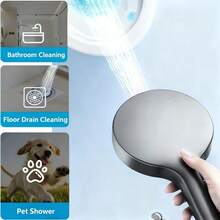 High Pressure Handheld Shower Head With 8 Spray Modes - Complete Set Includes Hose And Bracket, Anti-Clogging Design, Water-Saving, Suitable For Home And RV - Shower Set - View 5