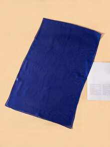 1pc Women's Lightweight Chiffon Solid Color Scarf, Versatile Shawl/Wrap, Breathable Casual Travel Accessory, All Season,Accessories,Holiday - Royal Blue - View 2