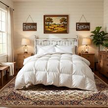 All Season Bright White Gingham Plaid Comforter, Four Seasons Universal White Grid Checkered Duvet Insert, Hotel Grade Soft Fluffy Down Alternative Bedding Comforter For Twin Full Queen King Cal King Size Bed, Reversible Lightweight Breathable Quilted Comforter For Scandinavian Bedroom Airbnb Guest Room Dorm Hotel Home Decor, Machine Washable Crisp Clean Comforter With Brushed Microfiber Cover & Premium Fill, No Shrinkage No Fading No Clumping Year Round Use Bedding, Warm Winter Cool Summer Fit White Checkered Comforter For Adults Teens Kids, Ultra Cozy Fluffy Plaid Bedding For Luxury Home Upgrade, Easy Care Wrinkle Resistant White Grid Duvet Insert For All Bed Sizes, Classic Timeless Checkered White Plaid Bedding For Daily Use & Housewarming Gift, Premium White Plaid Comforter With Long Lasting Fluffiness, Breathable All Weather Duvet Insert For Deep Sleep All Year Round - White - View 10