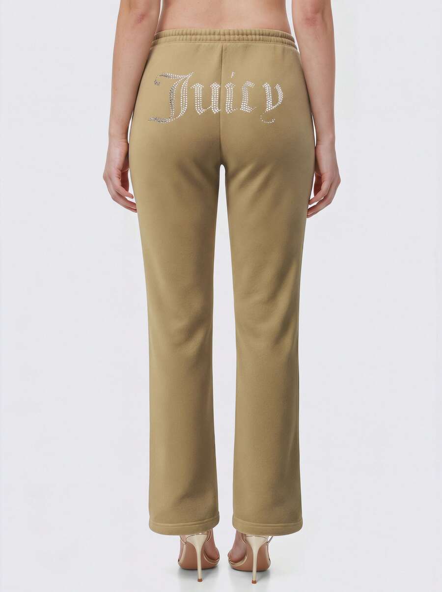 Juicy Couture Women's Pants Dark Olive - Olive Green - View 1