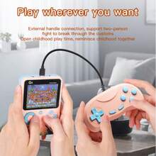 G5 500-In-1 Mini Handheld Game Console, Portable Retro Game Player With 8-Bit Color LCD Screen - Multicolor - View 3
