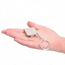 1pc Stainless Steel Retractable Ruler Keychain: The Perfect Measuring Tool Anytime, Anywhere! - A - View 8